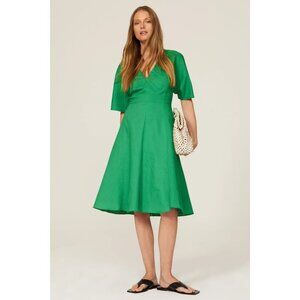 TOME Collective Green Linen Dress